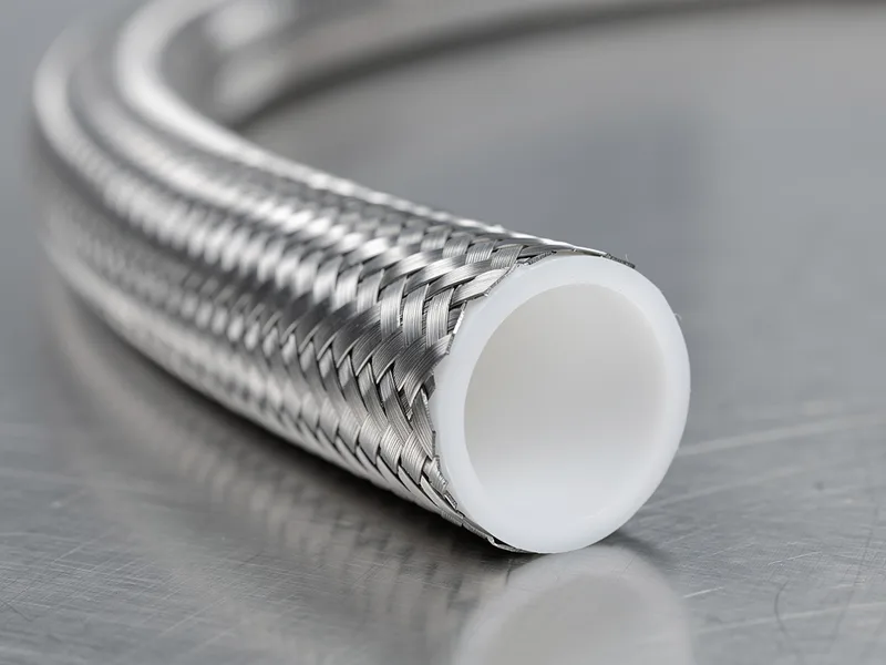 PTFE (Teflon) Hortum - SAE 100 R14 — tezgâh üzerinde ürün görseli